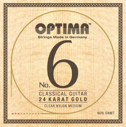 Optima No.6 Classical Guitar 24K Gold