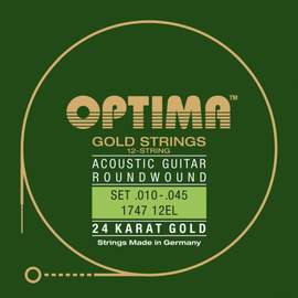 Optima Acoustic Guitar 24K Gold Strings Set