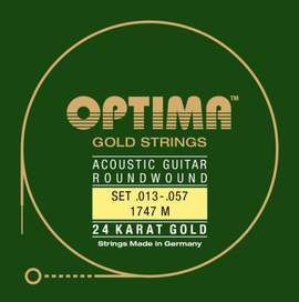 Optima Acoustic Guitar 24K Gold Strings Set