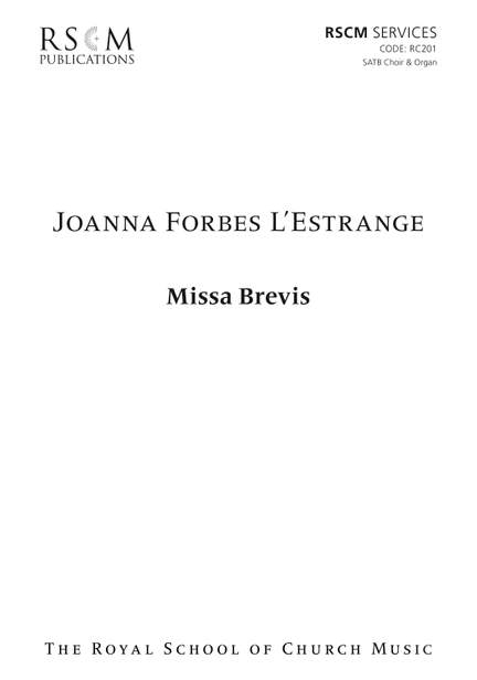 Forbes L'Estrange: Missa Brevis