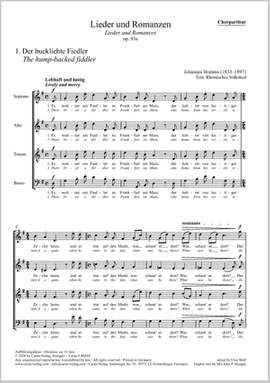 Brahms, Johannes: Lieder and Romances