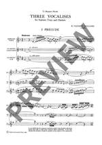 Vaughan Williams, Ralph: Three Vocalises Product Image
