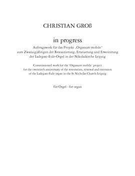 Christian Groß: in progress