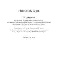 Christian Groß: in progress