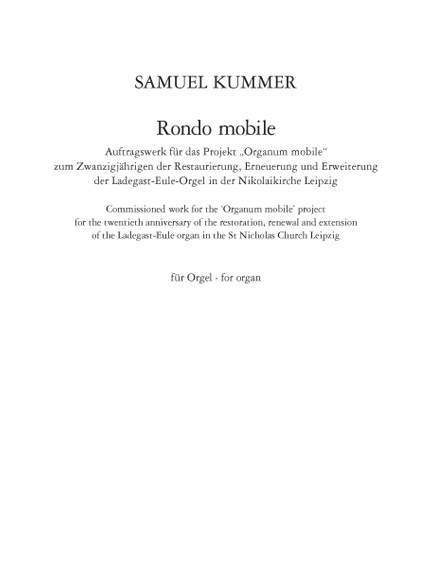 Samuel Kummer: Rondo Mobile