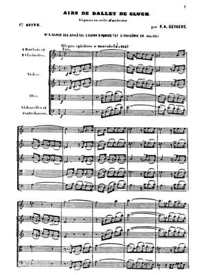 Gevaert, François-Auguste: Danses célèbres des Fondateurs de l‘Opéra français, 1re et 2e Suite - Gluck  (disposés en suite d’orchestre)