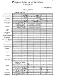 Stojowski, Sigismond: Piano Concerto No. 2  in A flat major 'Prologue, Scherzo et Variations' Op. 32