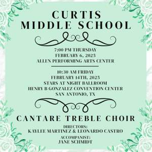 2025 TMEA: Curtis Middle School Cantare Treble Choir
