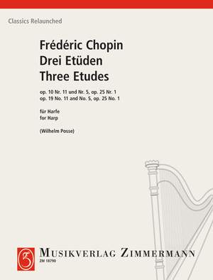 Chopin, Frédéric: Three Études op. 10/11 und 5, op. 25/,1
