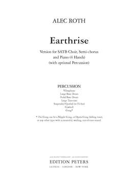 Alec Roth: Earthrise (Percussion Score)