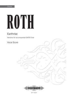 Alec Roth: Earthrise (Vocal Score)