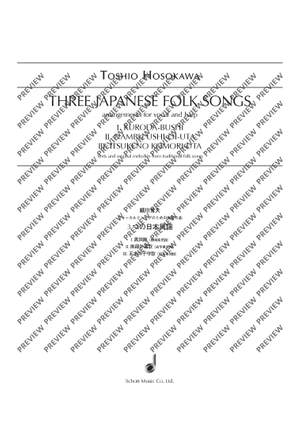 Hosokawa, Toshio: Three Japanese Folk Songs