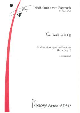 Wilhelmine von Bayreuth: Concerto g-moll