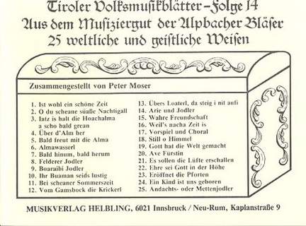 Tiroler Volksmusikblätter 14