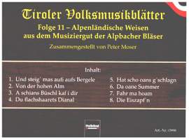 Moser, P: Tiroler Volksmusikblätter 11