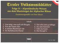 Moser, P: Tiroler Volksmusikblätter 11