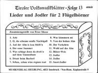 Moser, P: Tiroler Volksmusikblätter 13