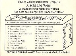 Moser, P: Tiroler Volksmusikblätter 16