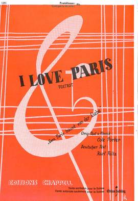 Porter, C: I love Paris