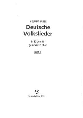 Barbe, H: Deutsche Volkslieder 1