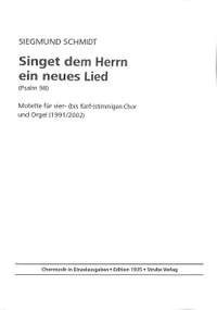 Schmidt, S: Singet dem Herrn ein neues Lied