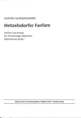 Gunsenheimer, G: Hetzelsdorfer Fanfare