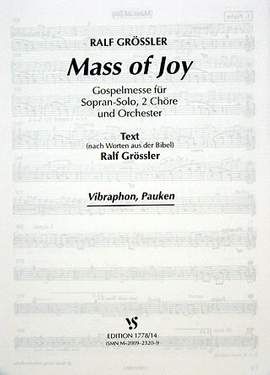 Grössler, R: Mass of joy - Gospelmesse