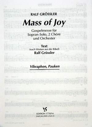 Grössler, R: Mass of joy - Gospelmesse