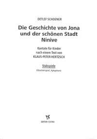 Schöner, D: Die Geschichte von Jona und der schönen Stadt Ninive