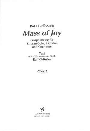 Grössler, R: Mass of joy - Gospelmesse
