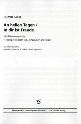 Barbe, H: In dir ist Freude