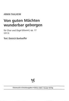 Thalheim, A: Von guten Mächten wunderbar geborgen