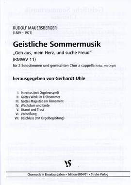 Mauersberger, R: Geistliche Sommermusik