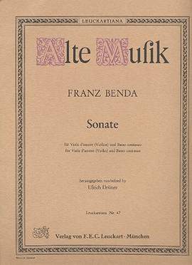 Benda, F: Sonate A-Dur