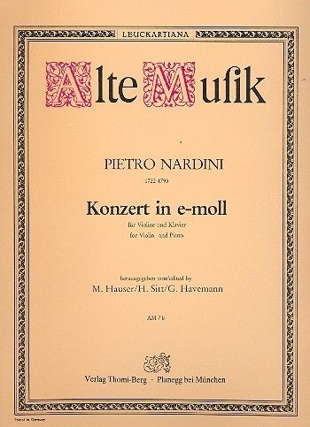 Nardini, P: Konzert e-moll