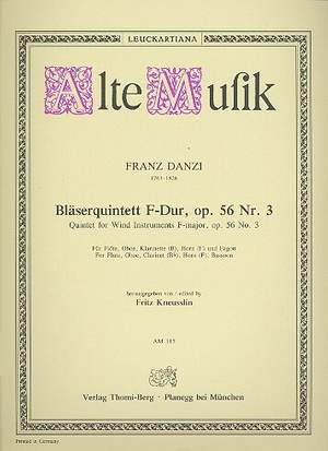 Danzi, F: Quintett F-Dur Op. 56/3