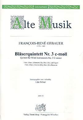 Gebauer, F R: Quintett 3 C-Moll