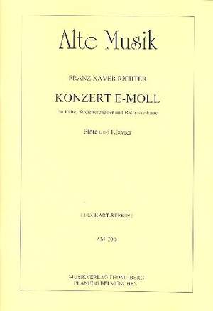 Richter, F X: Konzert e-moll
