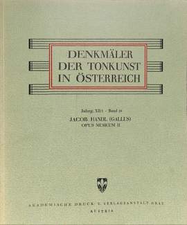 Handl (Gallus), J: Opus musicum 2 Motettenwerk