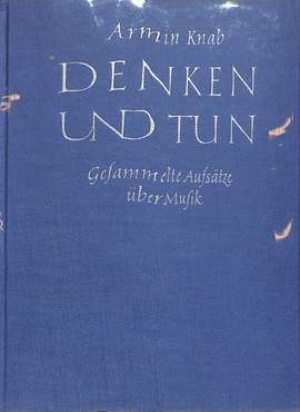 Knab, A: Denken und tun