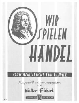 Frickert, W: Wir spielen Händel