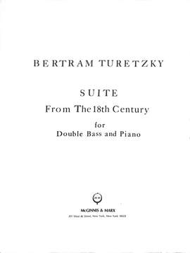 Turetzky, B: Suite aus dem 18 Jahrhundert