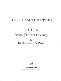 Turetzky, B: Suite aus dem 18 Jahrhundert