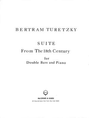Turetzky, B: Suite aus dem 18 Jahrhundert