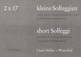 Hoeffer-von Winterfeld, L: 2 x 17 kleine Solfeggien