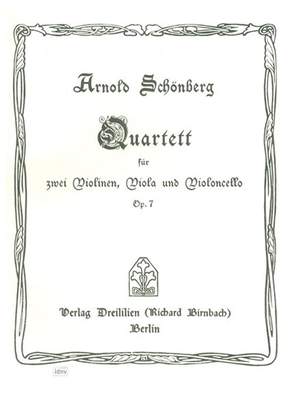 Schoenberg, A: Quartett 1 d-moll op 7 op. 7