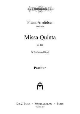 Arnfelser, F: Missa quinta op 100