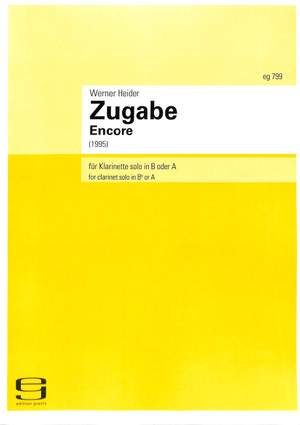 Heider, W: Zugabe - Encore