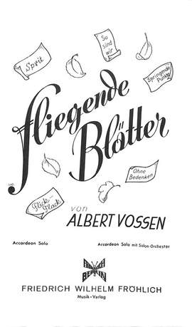 Vossen, A: Fliegende Blätter
