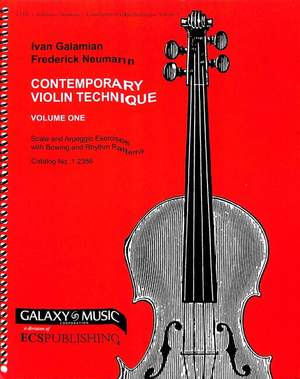 Galamian, I: Contemporary violin technique 1